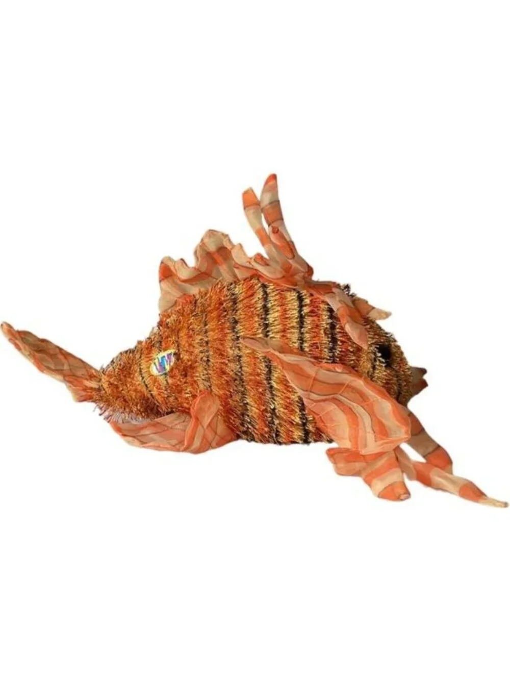 Webkinz Lionfish Plush Toy Ganz HM355 Orange Striped Sea Creature Y2K Kidcore 10